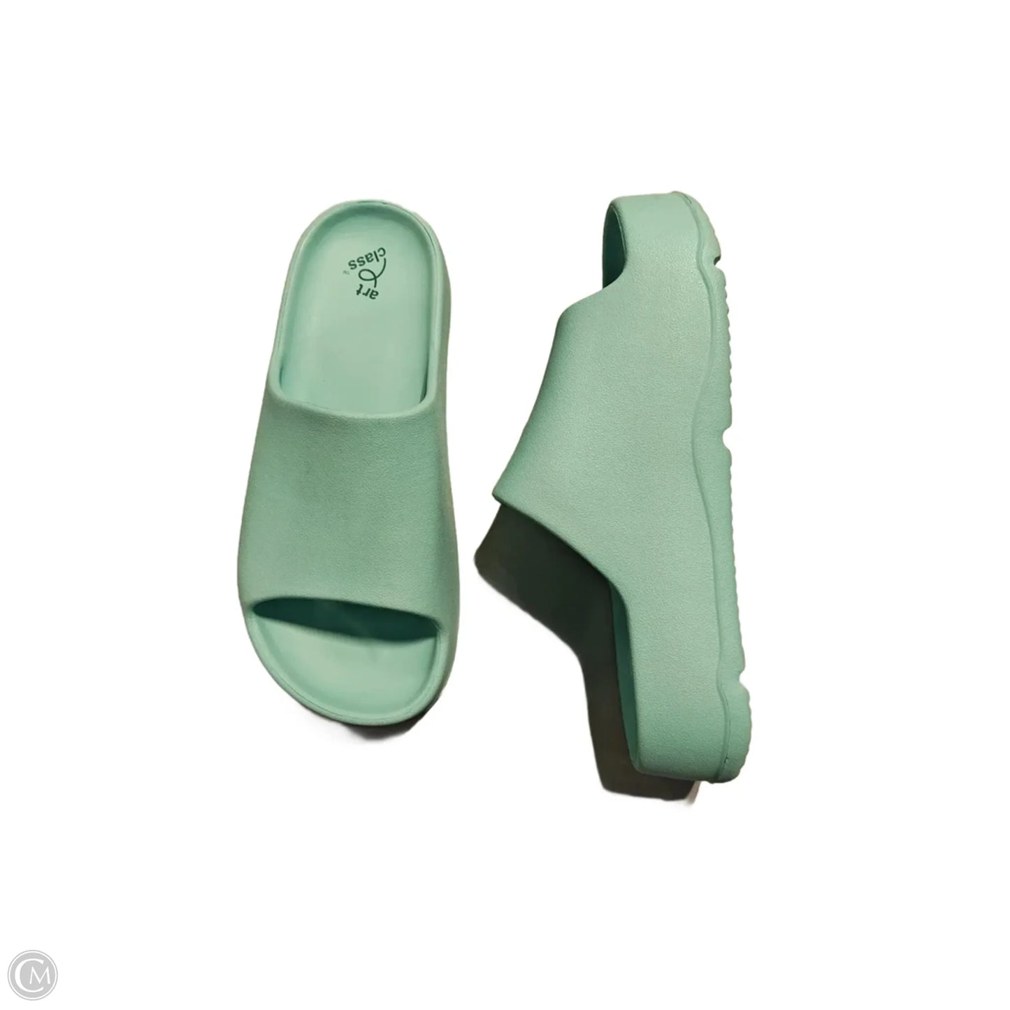 Sandals Heels Platform By Target In Teal, Size: 5