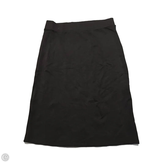 Skirt Midi By Zenana Outfitters In Black, Size: Xl