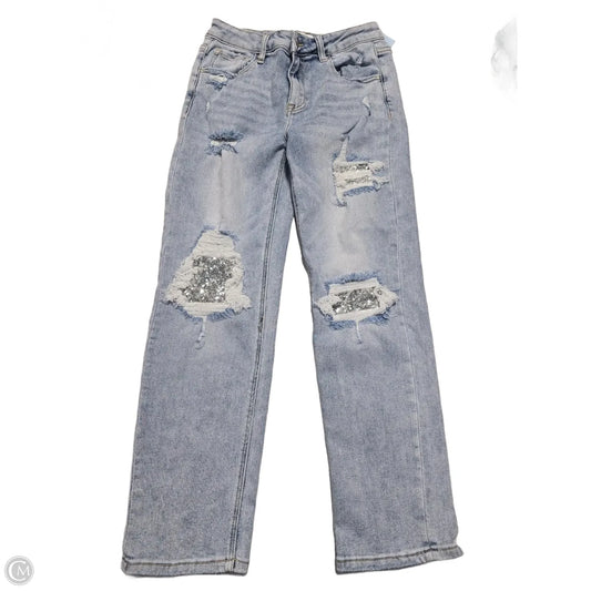Jeans Straight By Risen In Blue Denim, Size: 8