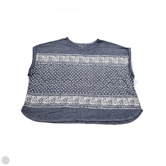 Top Short Sleeve By Lucky Brand In Blue, Size: 3x