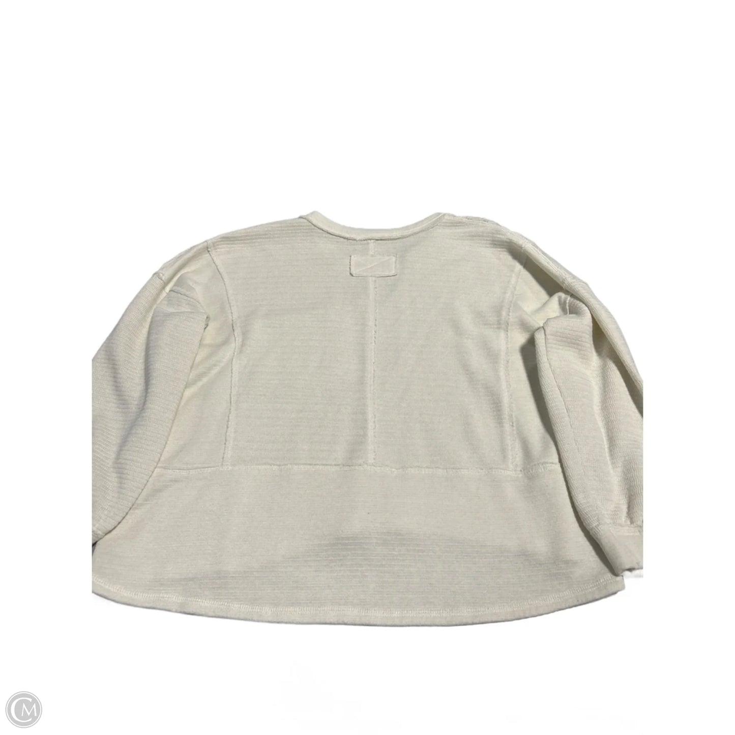 Top Long Sleeve By Blu Pepper In Cream, Size: S
