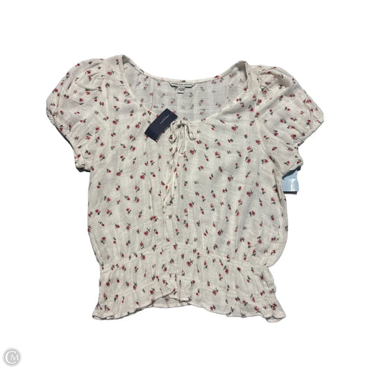 Top Short Sleeve By American Eagle In White, Size: M