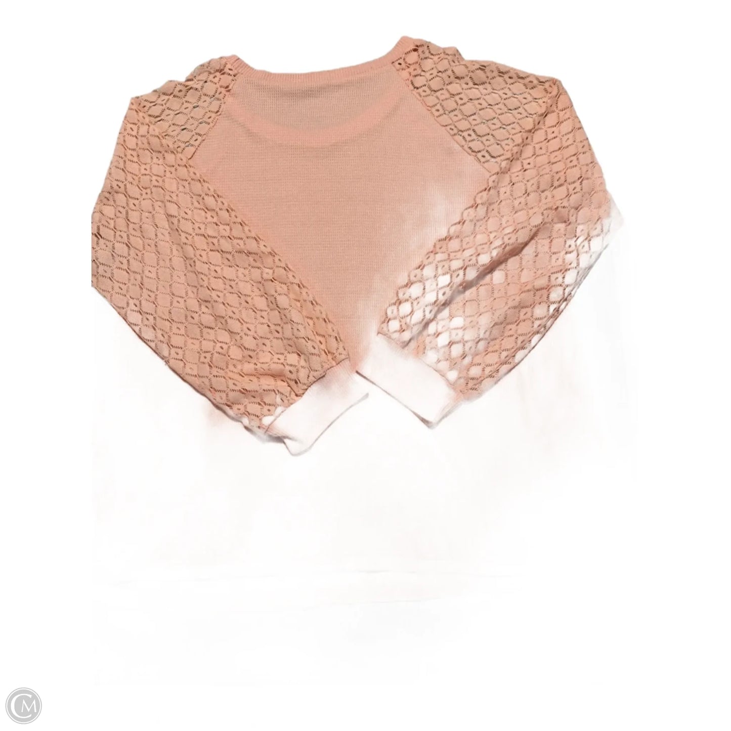 Top Long Sleeve By Cme In Peach, Size: 4x