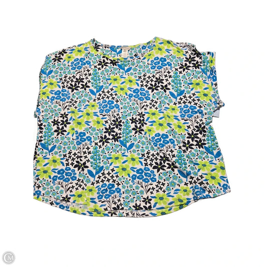 Top Short Sleeve By Multiples In Floral Print, Size: 3x