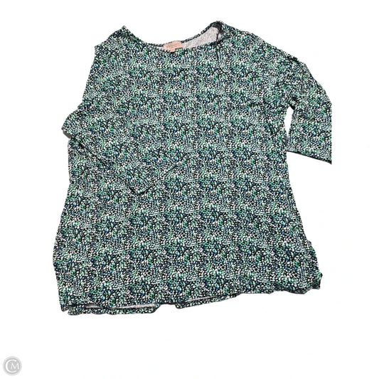 Top 3/4 Sleeve By Philosophy In Multi-colored, Size: 3x