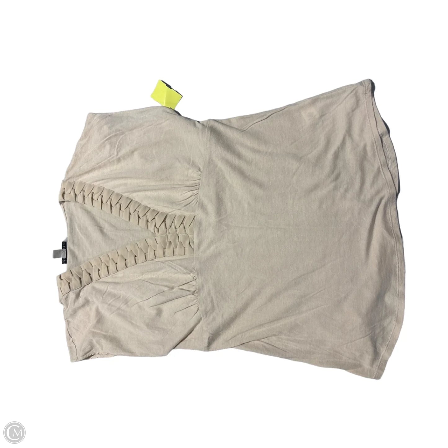 Top Short Sleeve By Banana Republic In Tan, Size: S