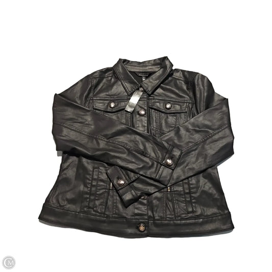 Jacket Leather By White House Black Market In Black, Size: Xl