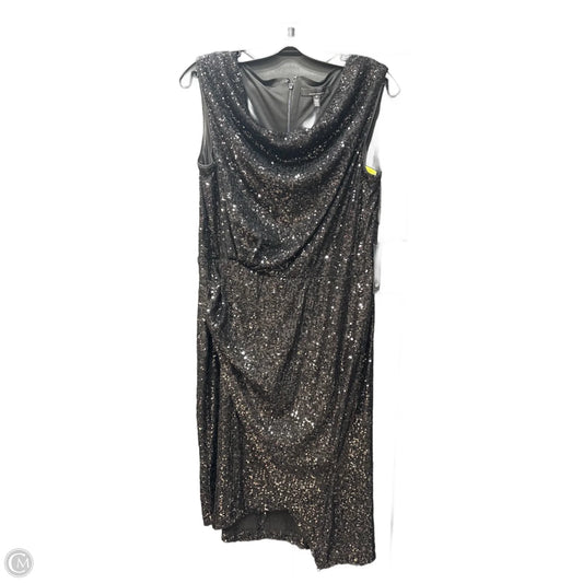 Dress Party Midi By White House Black Market In Black, Size: 1x