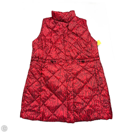Vest Puffer & Quilted By Liz Claiborne In Red, Size: M