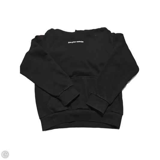 Sweatshirt Hoodie By Cmc In Black, Size: S