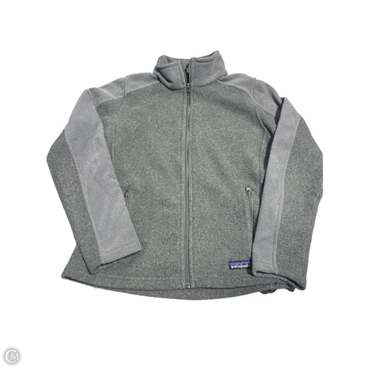 Jacket Fleece By Patagonia In Grey, Size: S
