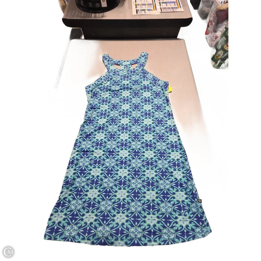 Dress Casual Midi By Cmc In Blue, Size: L