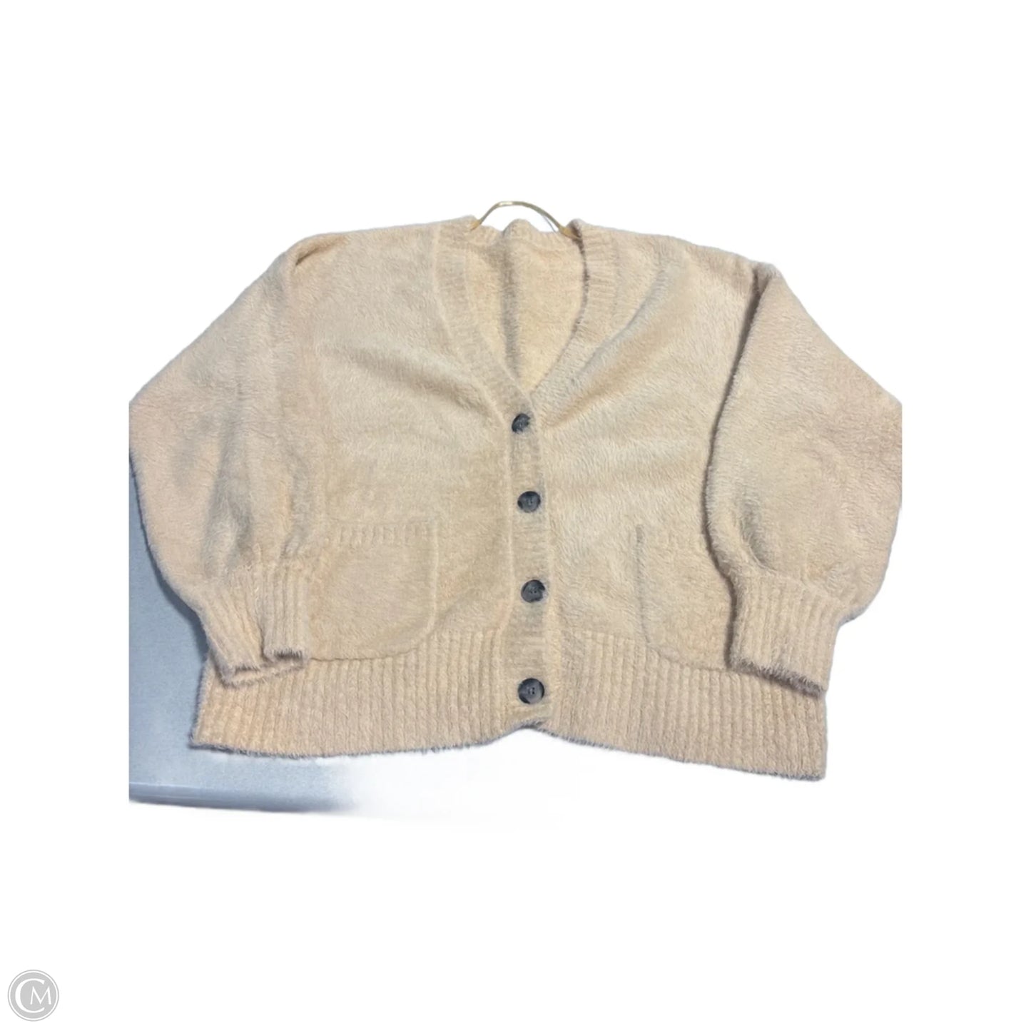 Cardigan By Cmc In Tan, Size: M