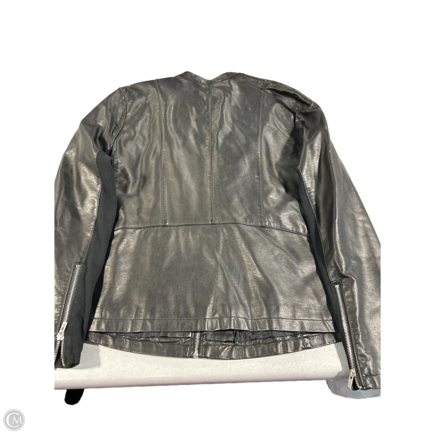 Jacket Leather By Worthington In Black, Size: Xl