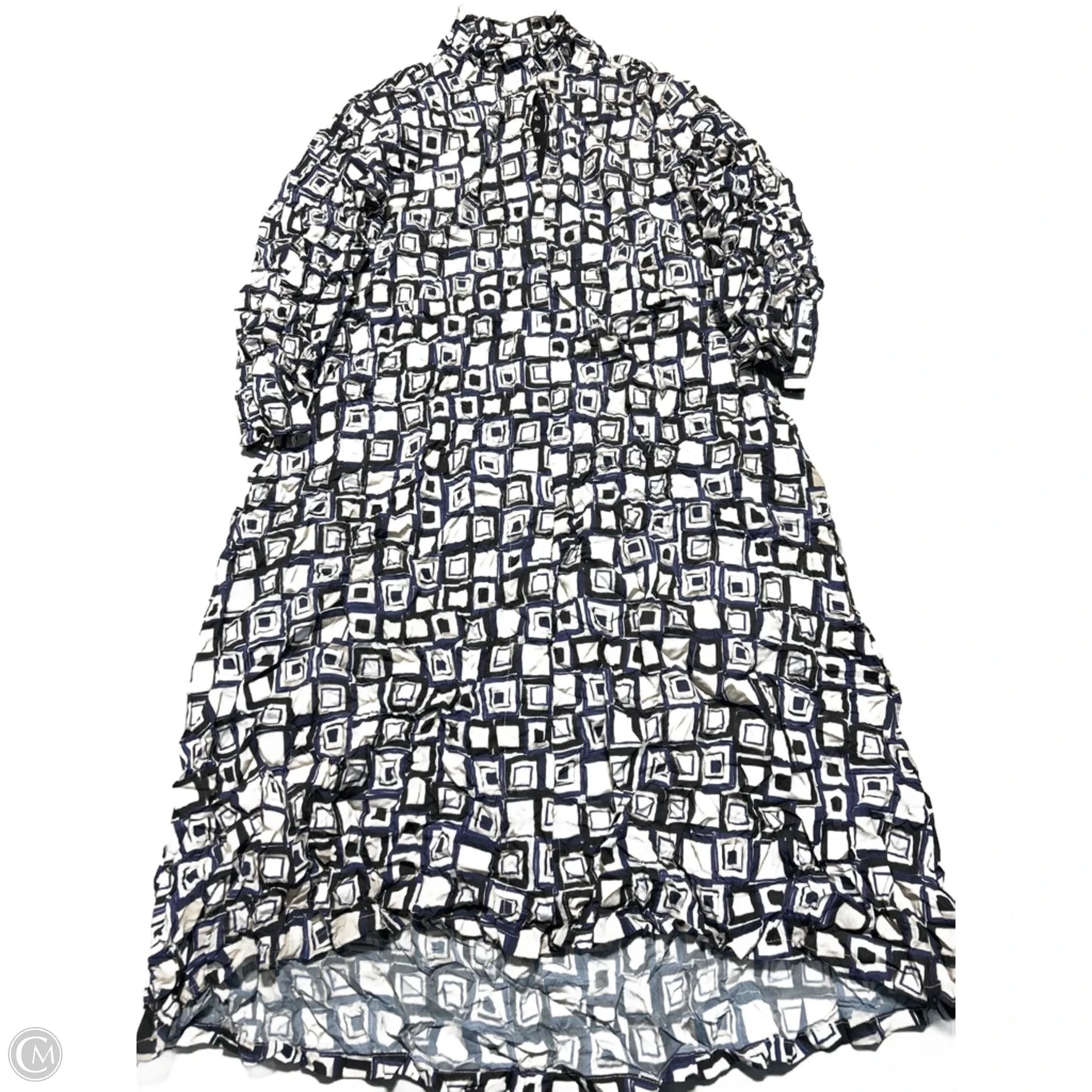 Dress Casual Midi By Habitat In Geometric Pattern, Size: Xs