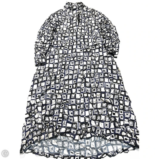 Dress Casual Midi By Habitat In Geometric Pattern, Size: Xs