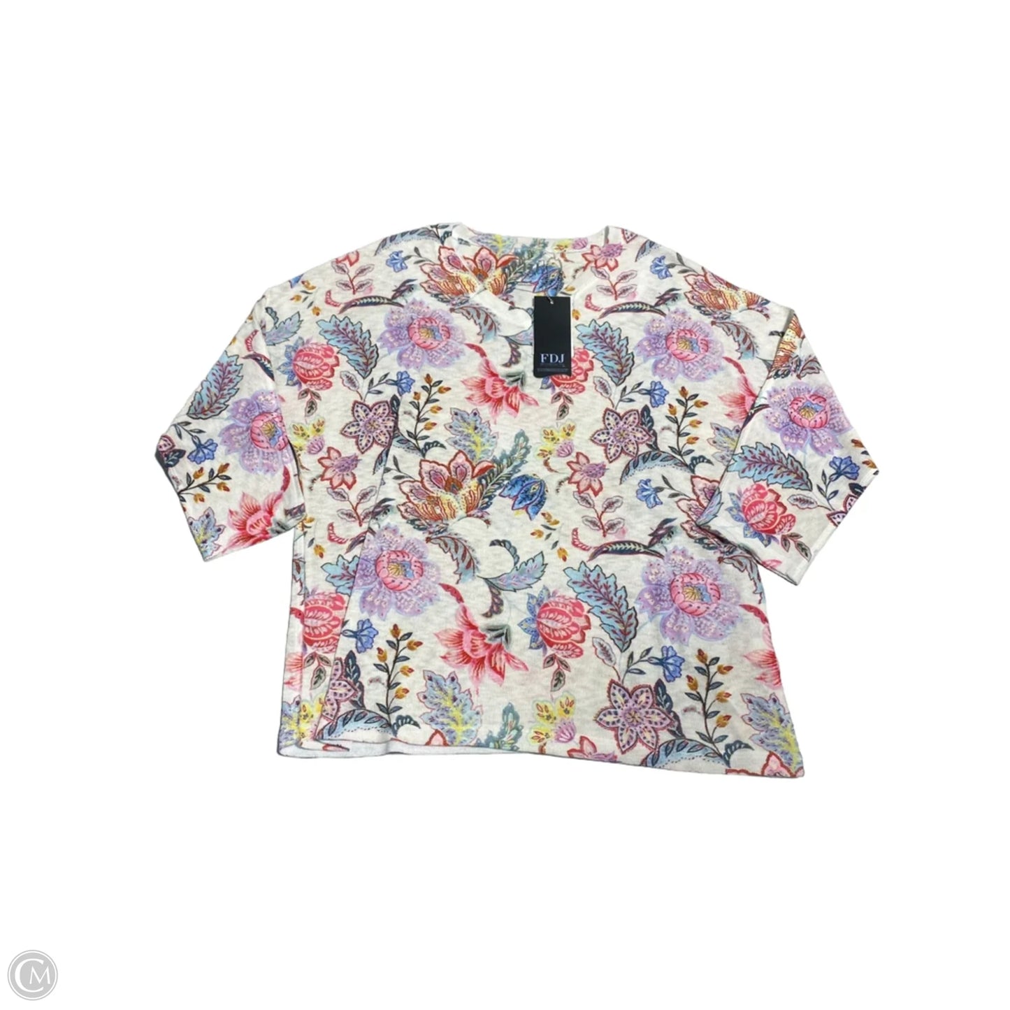 Top Long Sleeve By French Dressing In Floral Print, Size: S