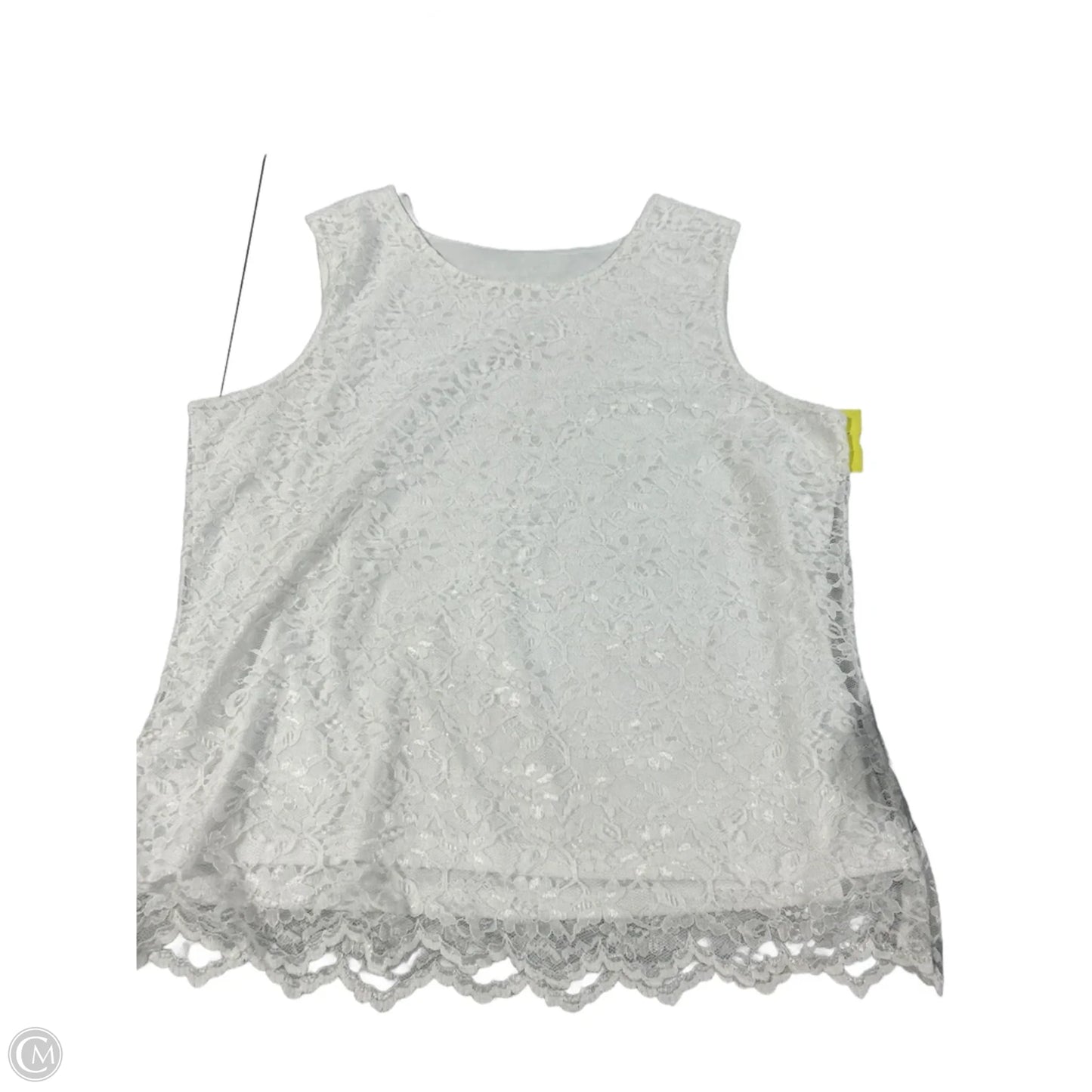 Tank Top By Cmc In White, Size: L