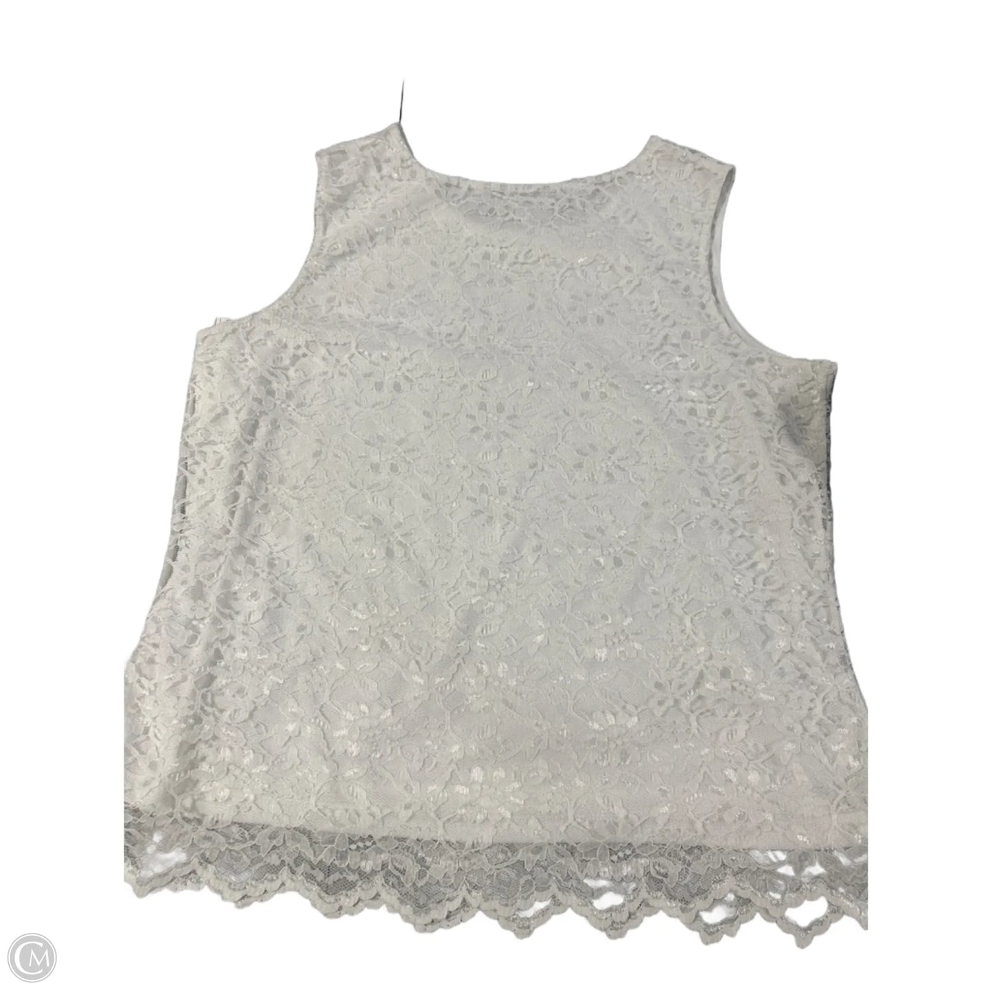 Tank Top By Cmc In White, Size: L