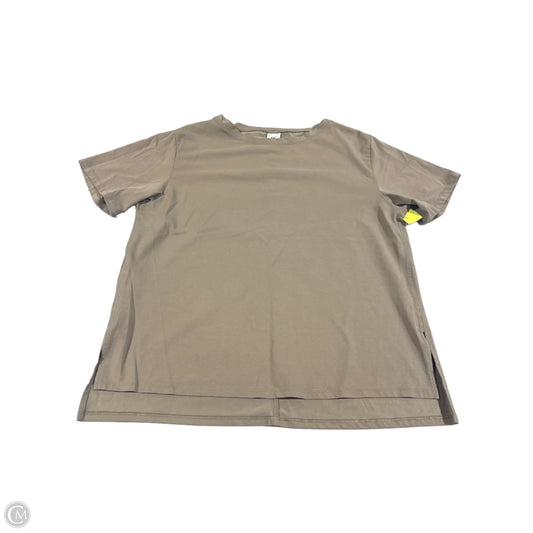 Top Short Sleeve By Members Mark In Beige, Size: M