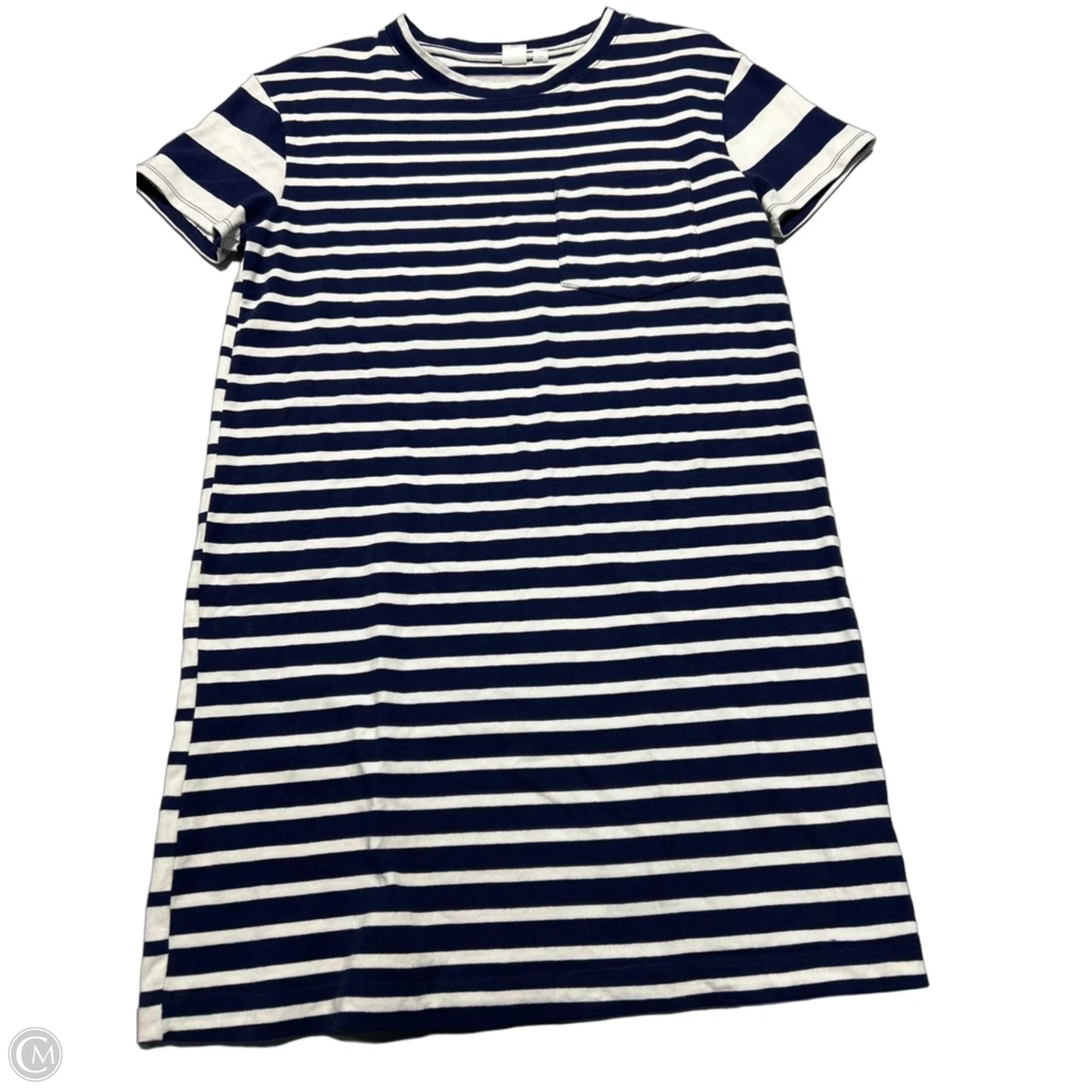 Dress Casual Midi By Gap In Blue & White, Size: S