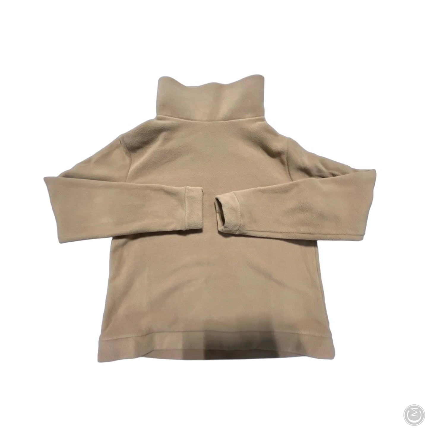 Top Long Sleeve By Cmb In Tan, Size: M