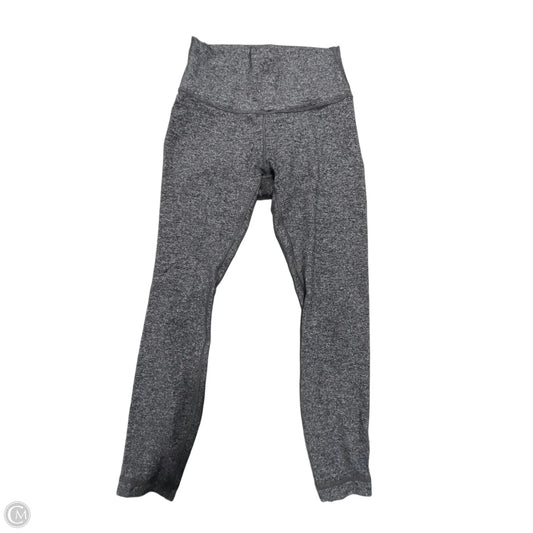 Athletic Leggings By Lululemon In Grey, Size: 6