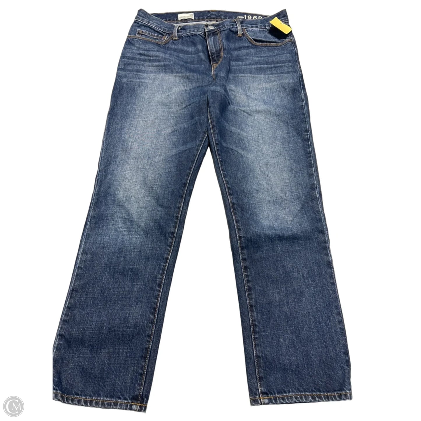 Jeans Straight By Gap In Blue Denim, Size: 6