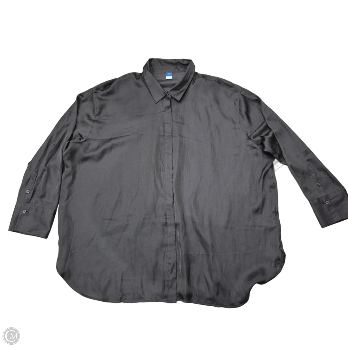 Blouse Long Sleeve By Old Navy In Black, Size: 2x