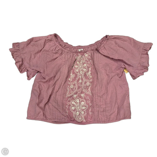 Top Short Sleeve By Maurices In Pink, Size: Xl