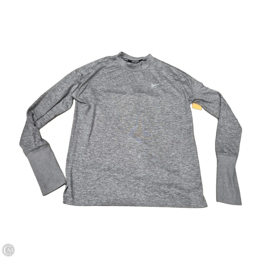 Top Long Sleeve By Nike In Grey, Size: Xs