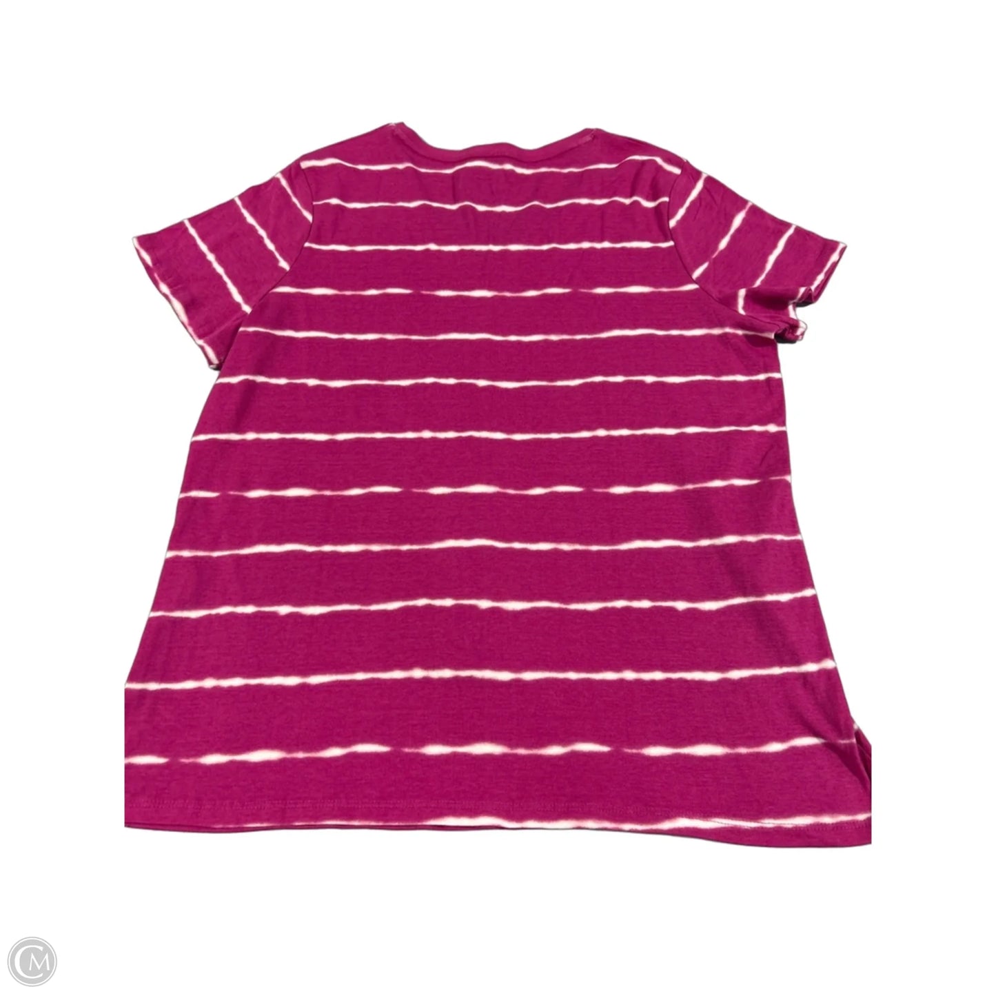 Top Short Sleeve By Croft And Barrow In Pink, Size: Xxl
