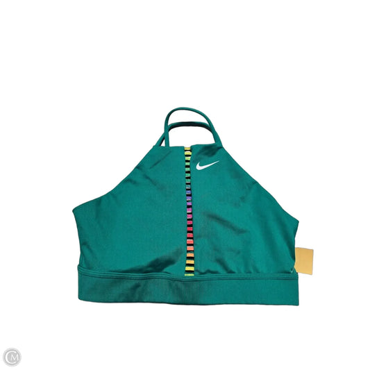 Athletic Bra By Nike In Green, Size: M