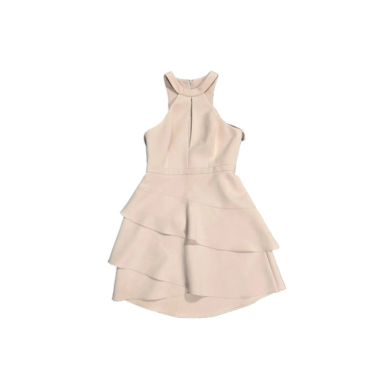 Dress Casual Short By Bcbgmaxazria In Cream, Size: S