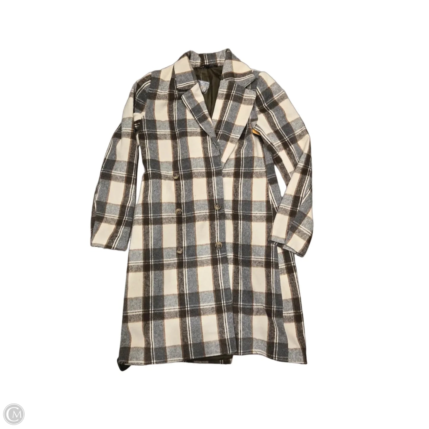 Jacket Other By Blu Pepper In Plaid Pattern, Size: S