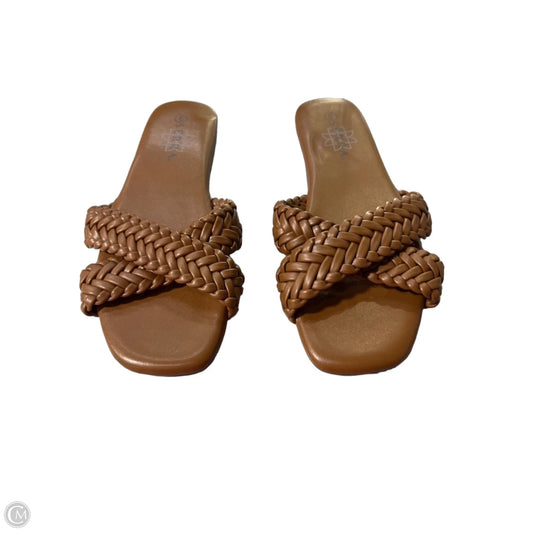 Sandals Flats By Serra In Brown, Size: 6