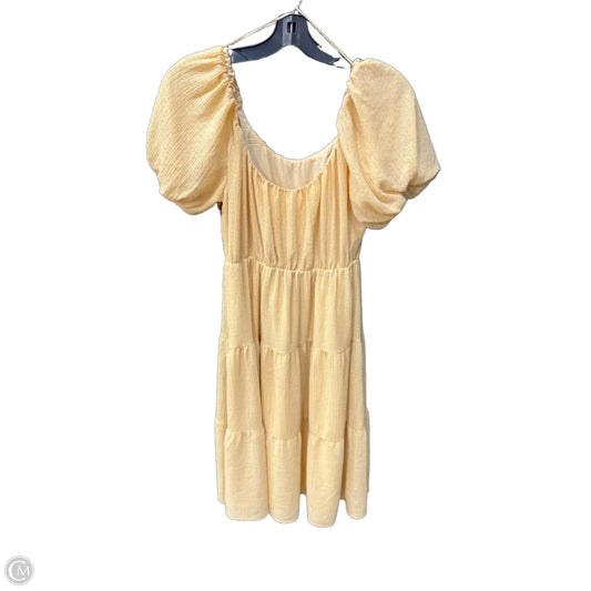 Dress Casual Midi By Astr In Yellow, Size: L