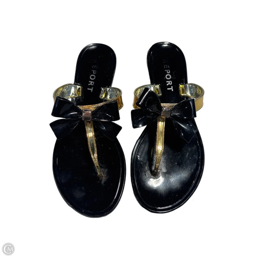 Sandals Flats By Report In Black, Size: 6.5