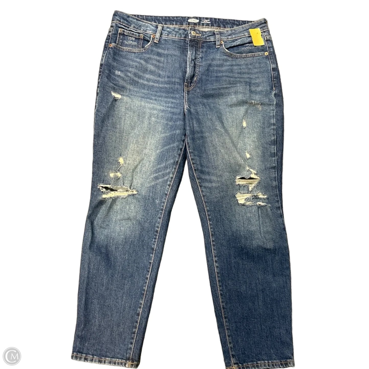 Jeans Straight By Old Navy In Blue Denim, Size: 16