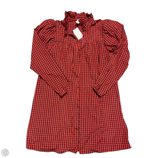 Dress Casual Short By H&m In Plaid Pattern, Size: M