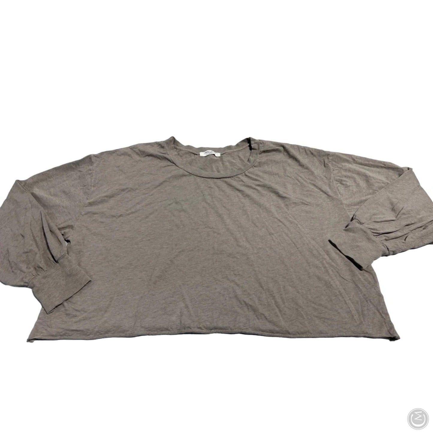 Top Long Sleeve By Project Social Tee In Grey, Size: M