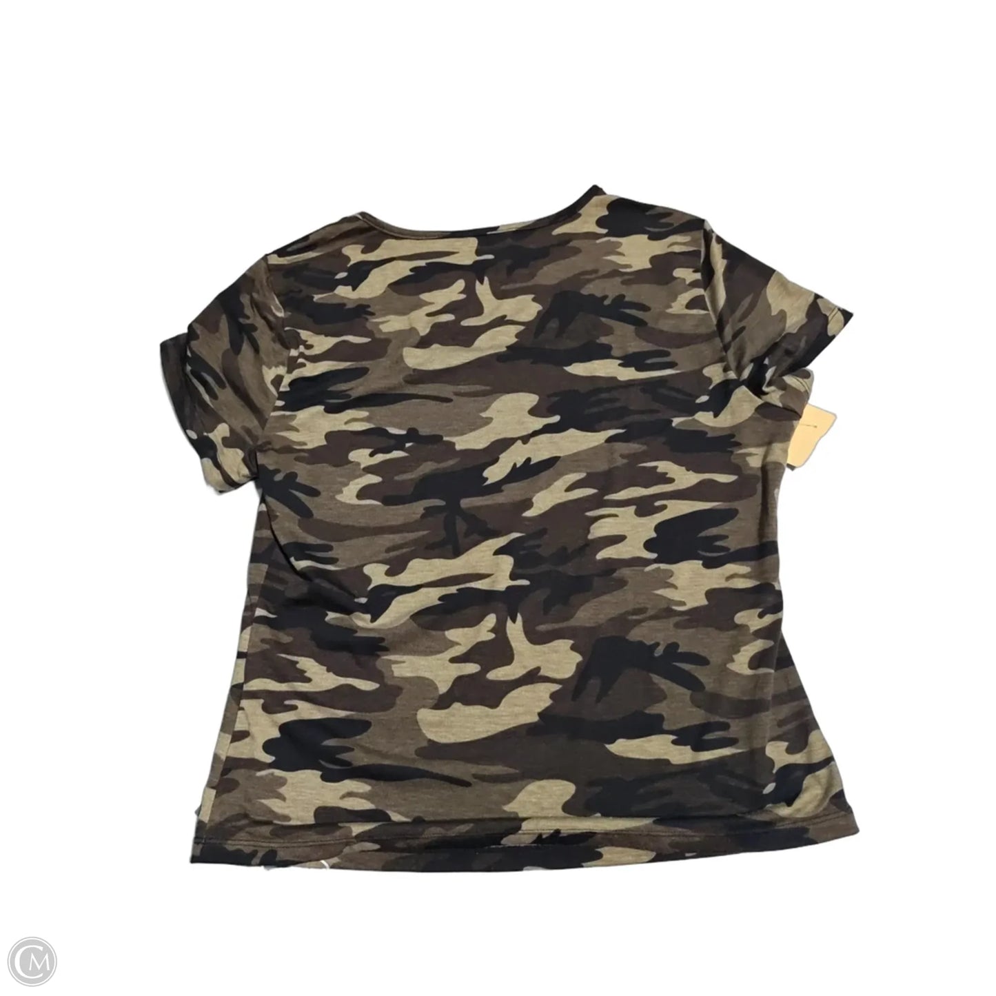 Top Short Sleeve By Halara In Camouflage Print, Size: S