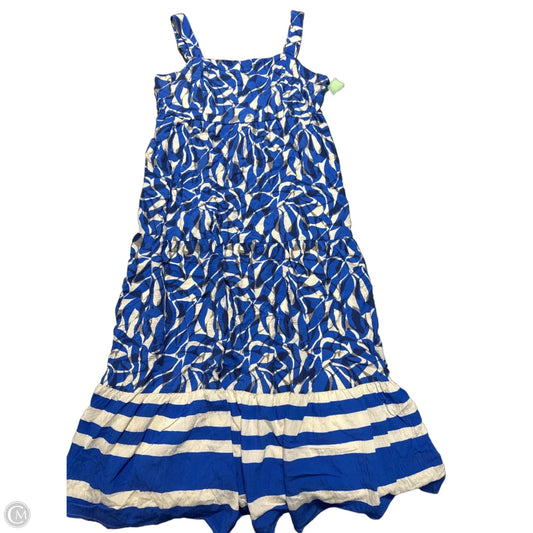 Dress Casual Maxi By Nine West In Blue, Size: Xxl