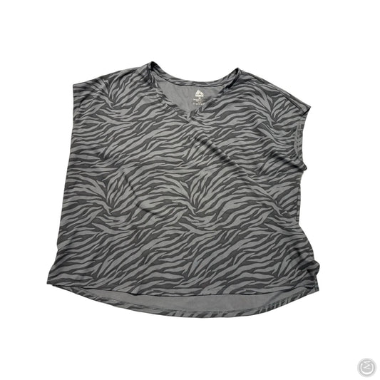 Athletic Top Short Sleeve By Rbx In Animal Print, Size: 2x