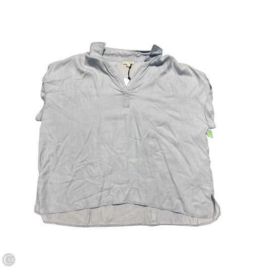 Top Short Sleeve By Jane And Delancey In Blue Denim, Size: 3x