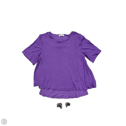 Top Short Sleeve By Kettlewell In Purple, Size: M