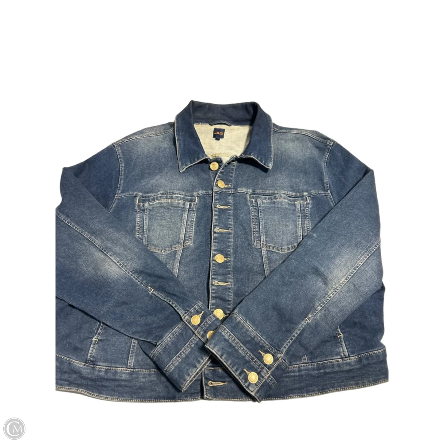 Jacket Denim By Jag In Blue Denim, Size: 3x