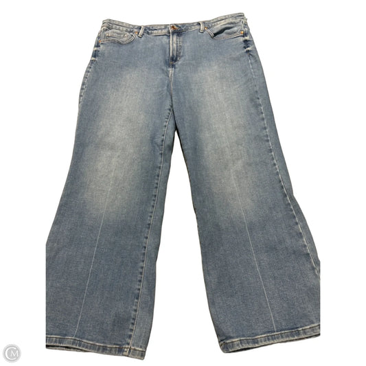 Jeans Wide Leg By Cmc In Blue Denim, Size: 20
