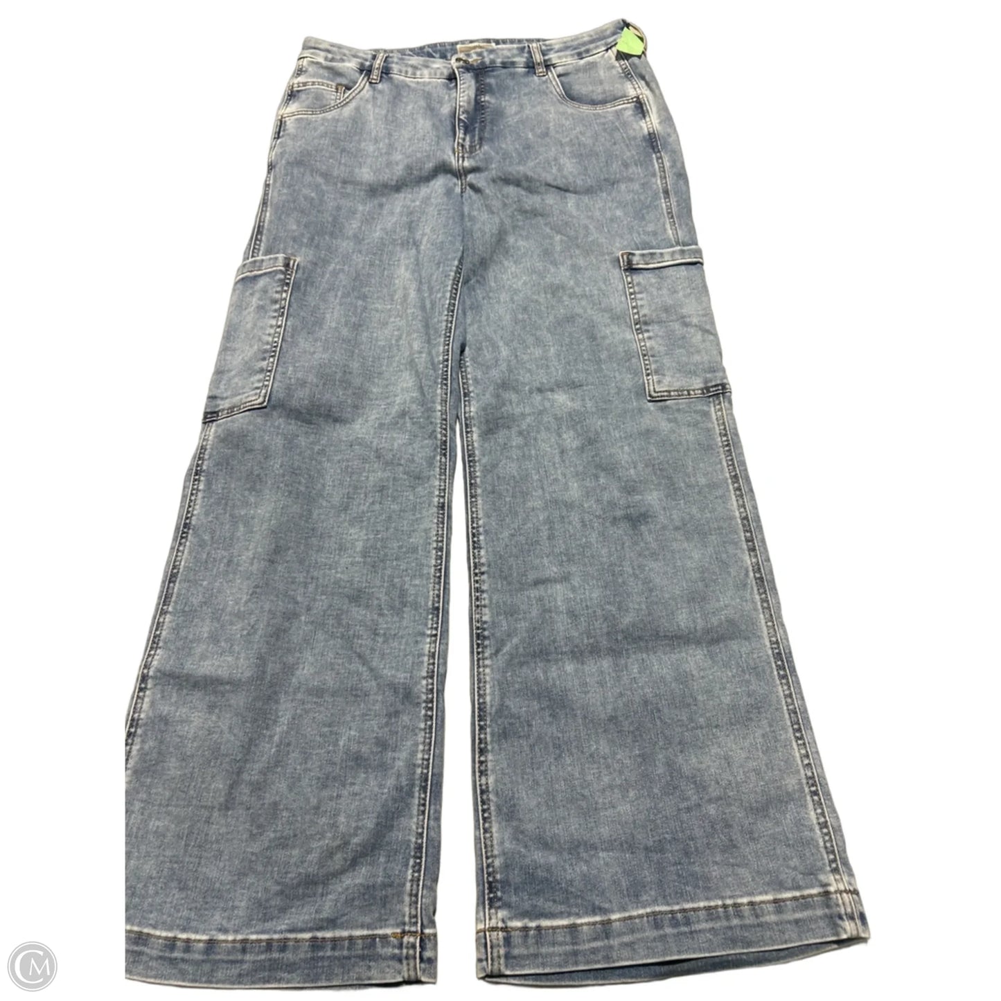 Jeans Wide Leg By Kut In Blue Denim, Size: 14