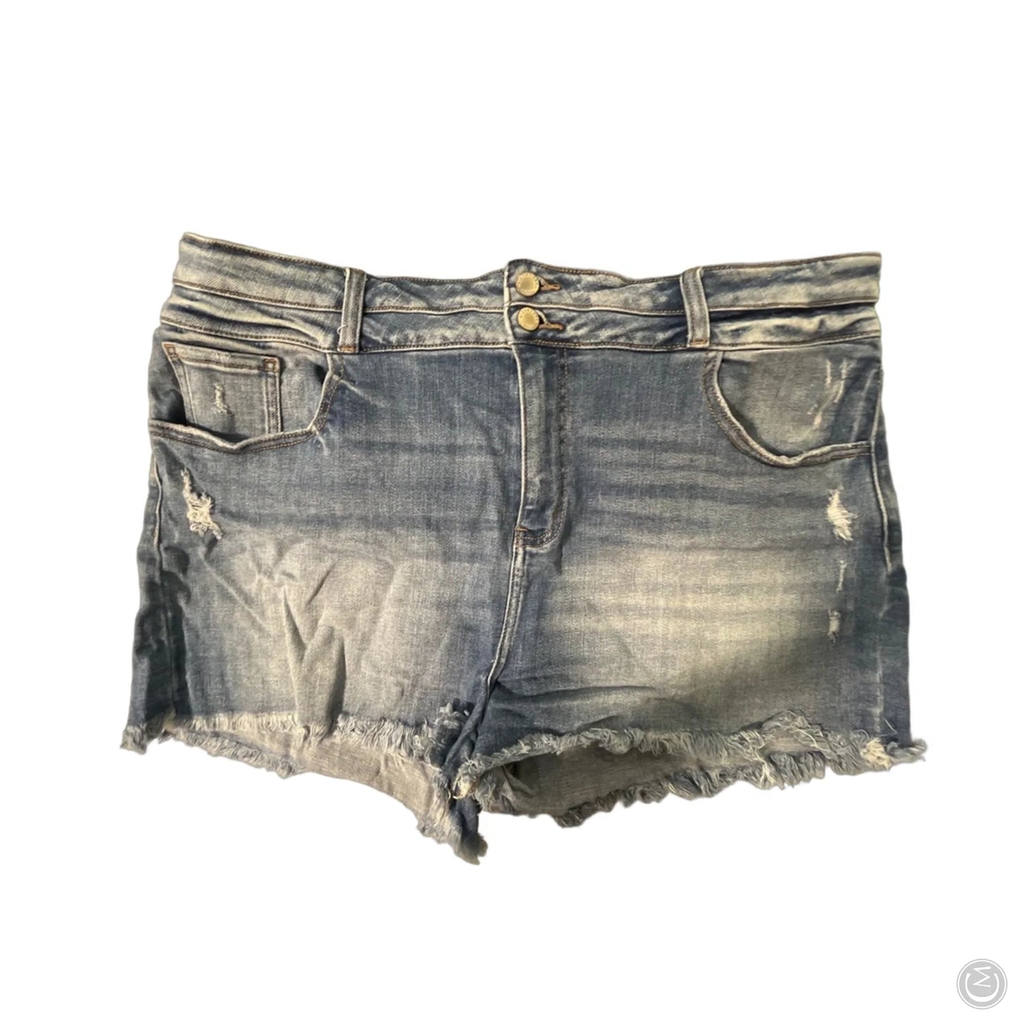 Shorts By Kancan In Blue Denim, Size: 18
